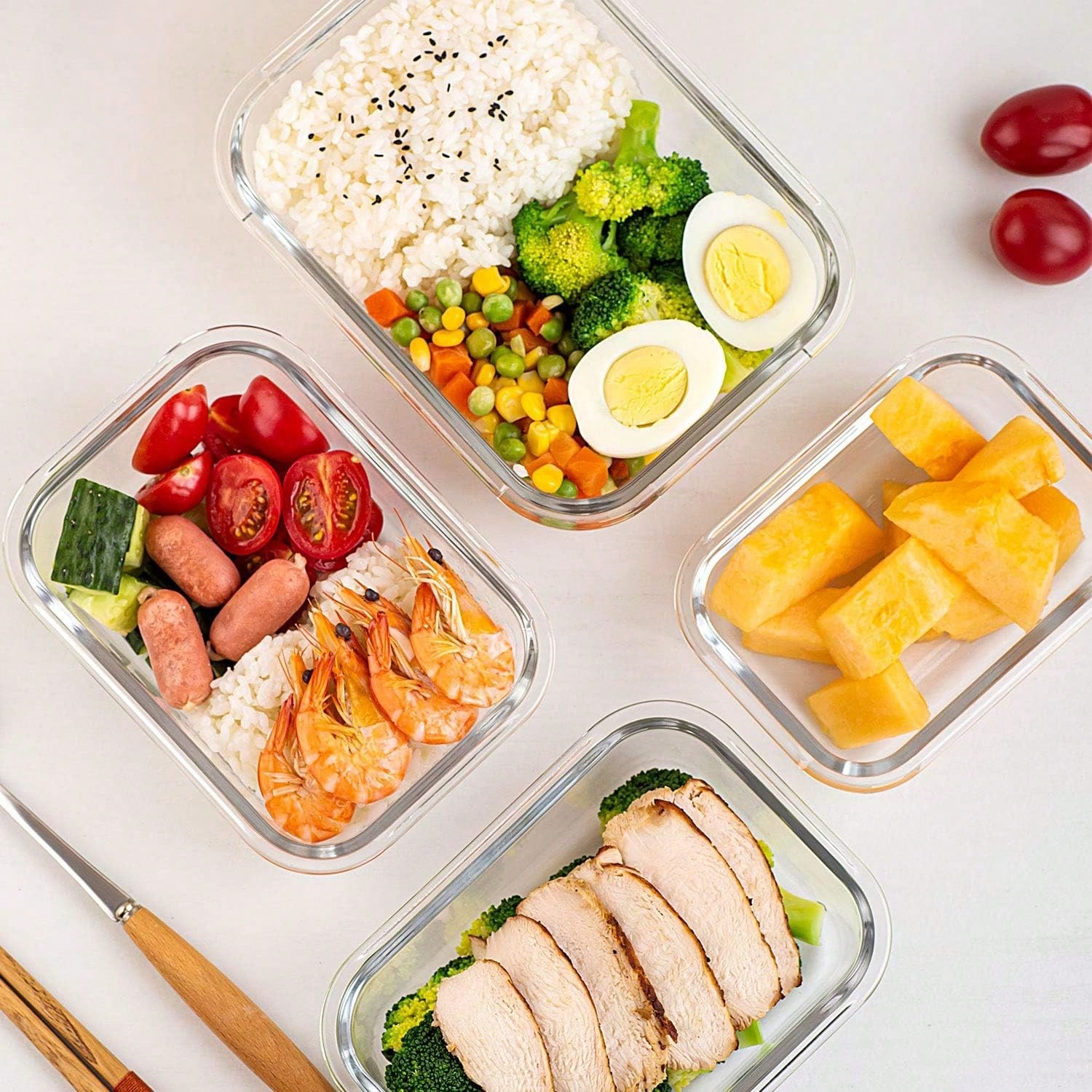 Набор из 10 стеклянных контейн – обзор и цена Meal Prep Dinners