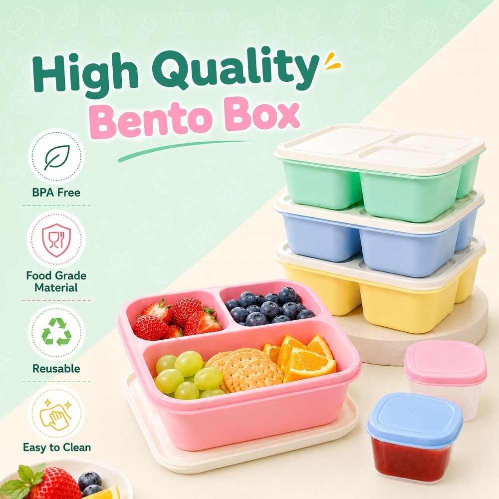 Контейнеры для еды с 3 отделен – обзор и цена Meal Prep Healthy